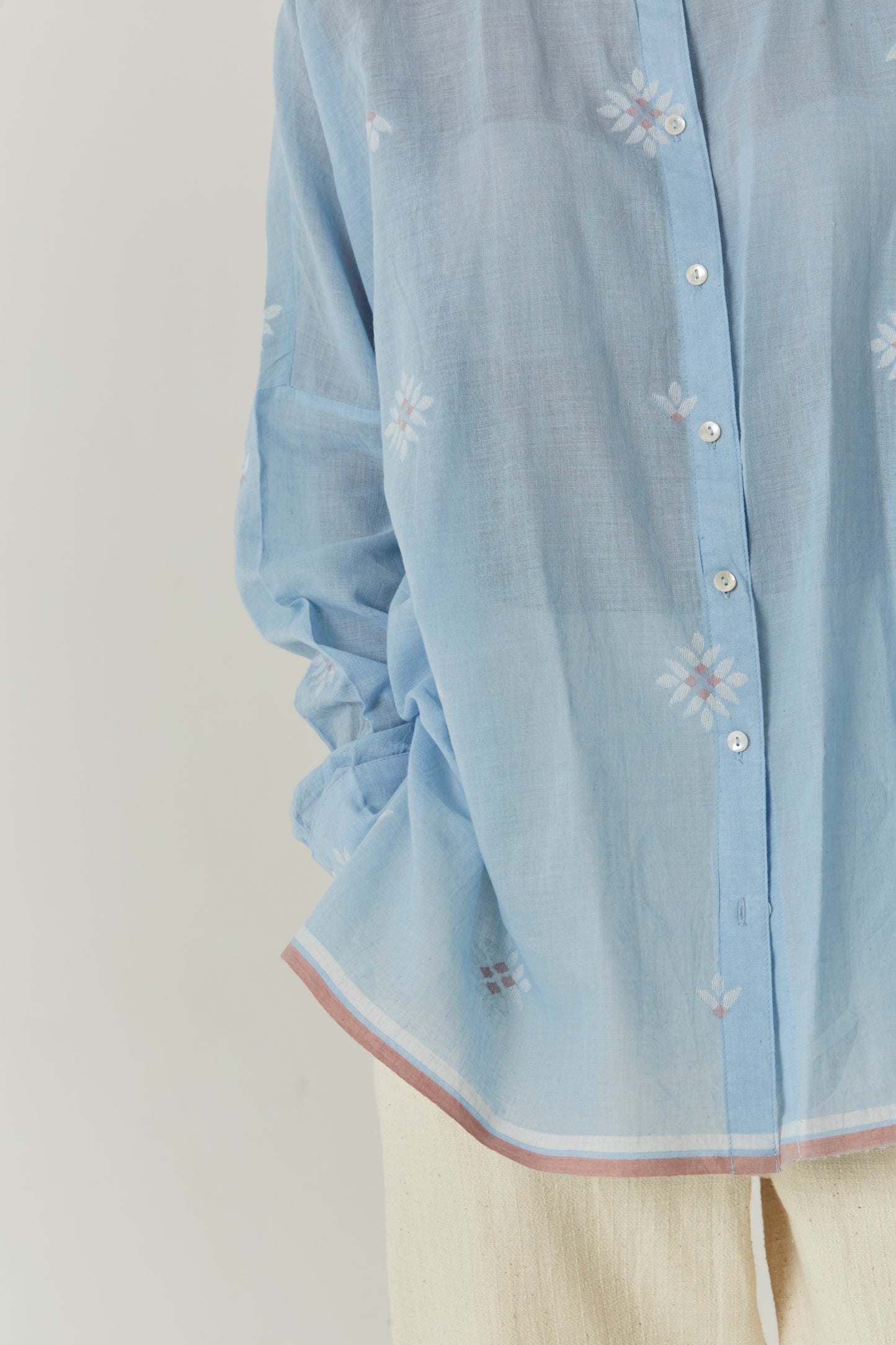 Unique jamdani weave Skye shirt