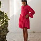 Melody fuchsia pink cotton gauze dress