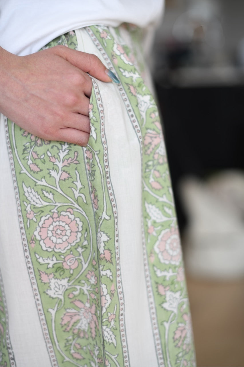 Weekend flare bottoms green
