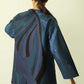 one of a kind blue patchwork jacket. Artist collaboration. available in Japan.