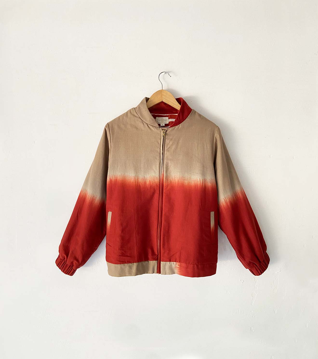Clone shibori dyed bomber jacket