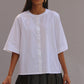 Marie Blanc - white raglan sleeve shirt