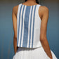 Penelope - striped sleeveless top